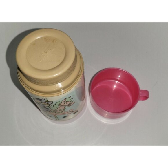 Disney Lunchbox Thermos Mickey Minnie Mouse Pink Aladdin 1990’s Horse Vintage! - Picture 7 of 8
